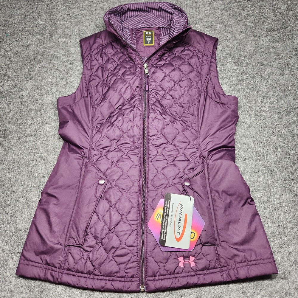 Under Armour Womens Primaloft Infrared Purple Insulated Puffer Vest Small NWT
